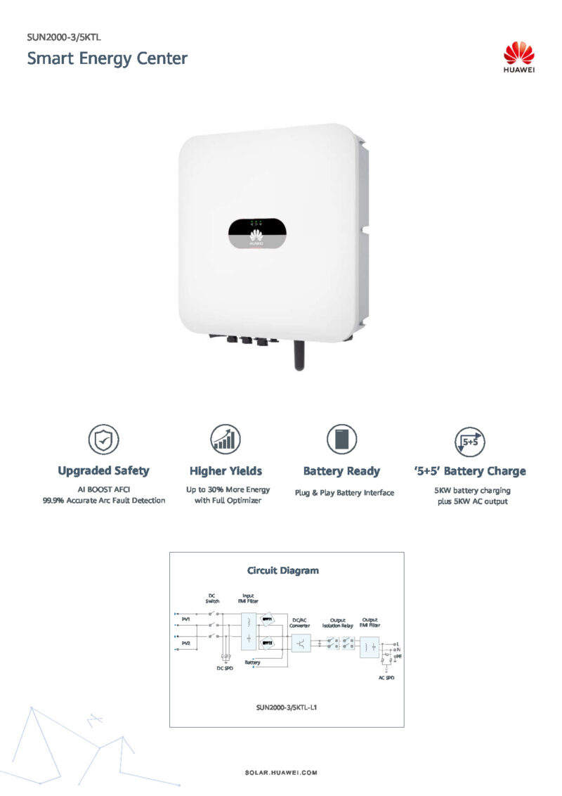 Huawer Inverter 3 kW.